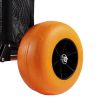 Beach Dolly with Big Wheels for Sand, 29.9" x 15.4" Cargo Deck, w/ 12" Solid Wheels