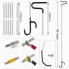 26-Piece Professional Emergency Car Tool Kit, Black S-Handle Red Wedge Set, Wedge Air Wrench Combination Tool, 59-Inch Wheel Hub Puller