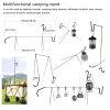 26Pcs Portable Automotive Tool Kit, Stainless Steel 5th Wheel Pin Puller with 59 Inch J-Hook and Pull Hook