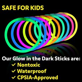 Ultra Bright Glow Sticks Bulk Party Supplies 100 Pack